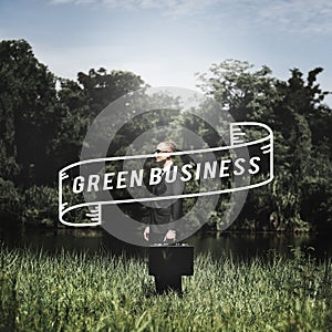 Go Green Business Environment Conservation Environmentalist Concept photo