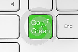 Go green button on keyboard
