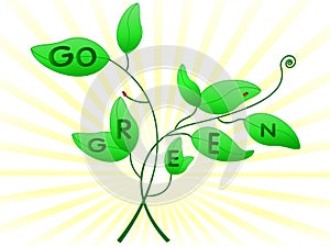 Go green concept