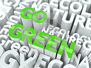 Go Green Concept.