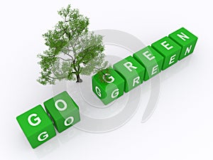 Go green concept