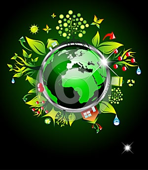 Go Green Ecology Background
