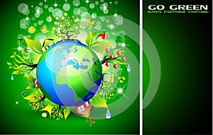 Go Green Ecology Background