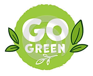 Go green ecology and environment saving banner