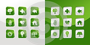 Go Green icons set