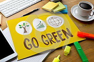 GO GREEN Life Preservation Protection Growth Project About Business Growth