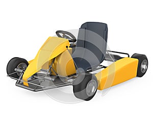 Go-kart Racing Car Isolated