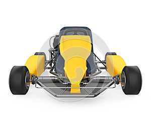 Go-kart Racing Car Isolated