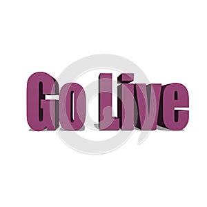 Go live logo