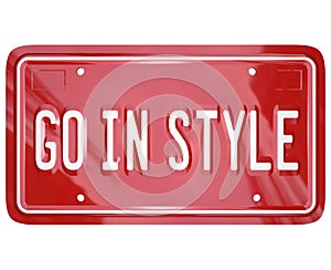Go In Style Vanity License Plate Car Automobile Vehicle