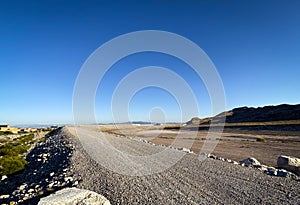 Go to the highway in Las Vegas Red Rock Canyon.