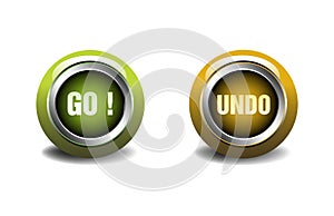 Go and undo buttons