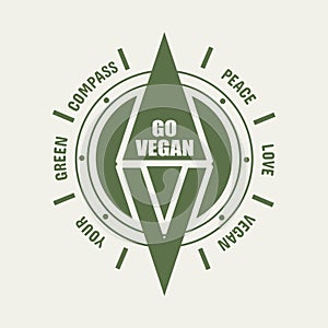 Go Vegan concept.