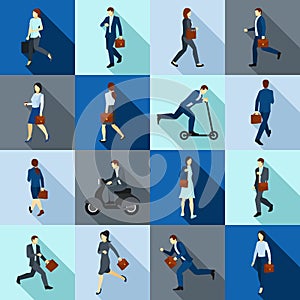 Go Working People Icons Set