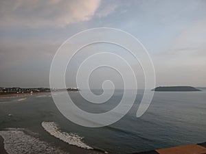 Goa beach sunset view