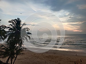 Goa beach sunset view