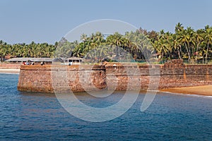 Goa coast. Candolim. India photo