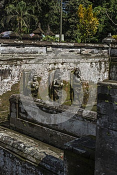 Goa Gajah ancient temple in Bali, Indonesia