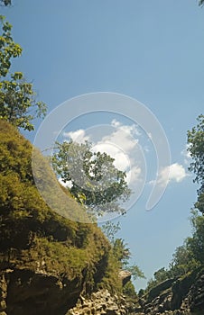 Goa Pindul Cave with Trees Around