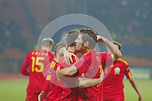 Goal celebrates