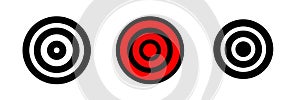 Goal icon. Aim symbol. Sign target vetor