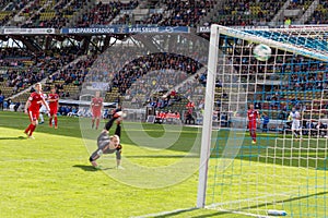 Goal for Karlsruher Sport Club KSC against Sportfreunde Lotte