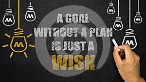 A Goal Without a Plan Is Just a Wish photo