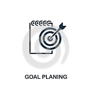 Goal Planning icon. Creative element design from business strategy icons collection. Pixel perfect Goal Planning icon for web