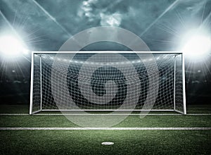 Goal post, soccer concept