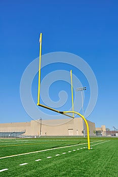 Goal Posts on American Football Field