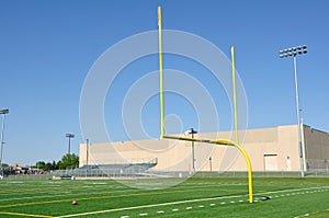 Goal Posts on American Football Field