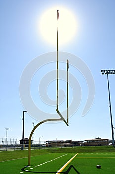 Goal Posts on American Football Field