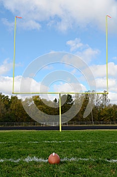 Goal Posts on American Football Field