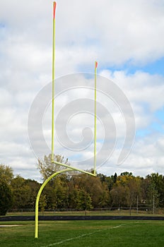 Goal Posts on American Football Field photo