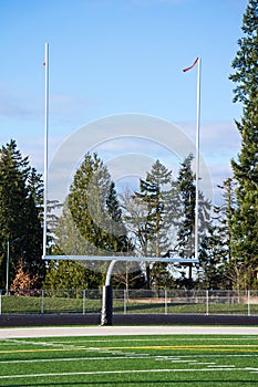 Goal Posts at Football Field