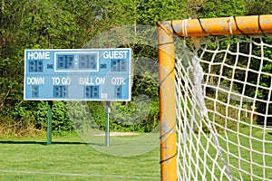 Goal and scoreboard