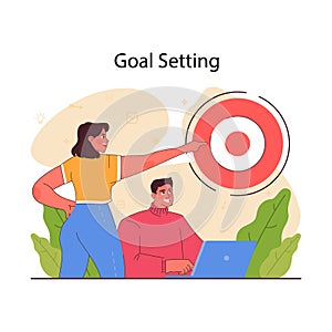 Goal setting. Idea of strategy development and moving towards