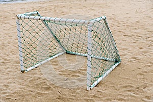 Goal Soccer on the Beach for Leisure Sport Activity