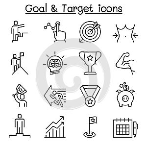 Goal, Target, Self improvement, aim, and purpose icon photo
