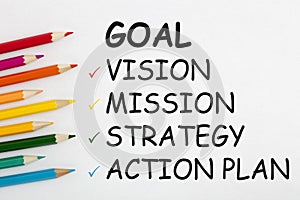 Goal Vision Mission Strategy Action Plan