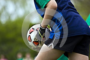 Goalie with Ball