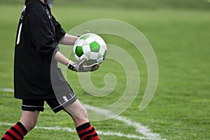 Goalie with Ball