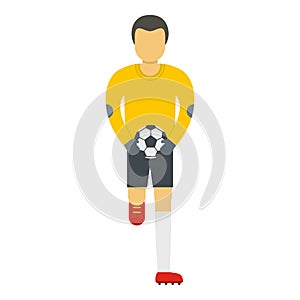 Goalie icon, flat style