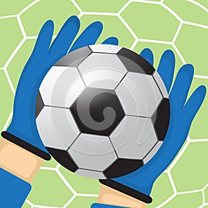 Goalkeeper batted ball