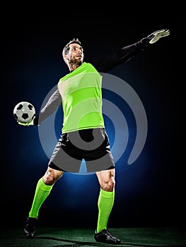 Goalkeeper soccer man