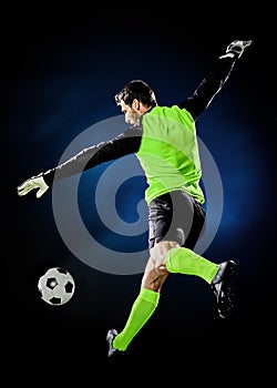 Goalkeeper soccer man