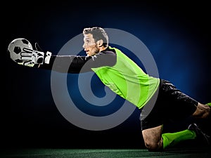 Goalkeeper soccer man