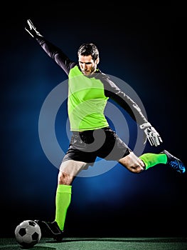 Goalkeeper soccer man