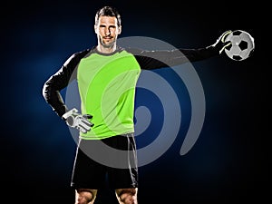 Goalkeeper soccer man