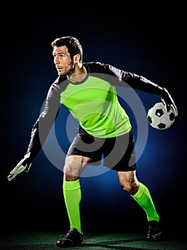 Goalkeeper soccer man